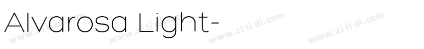 Alvarosa Light字体转换